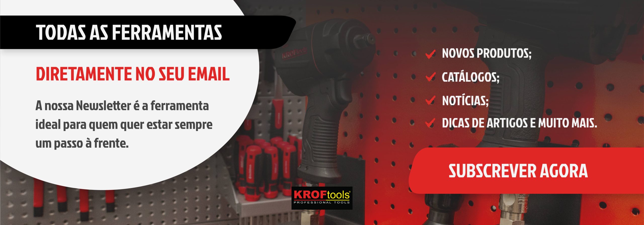 kroftools - subscrever newsletter