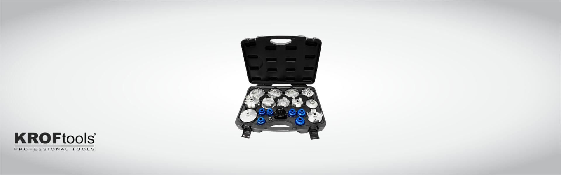 jogo 19 peças chave filtro óleo