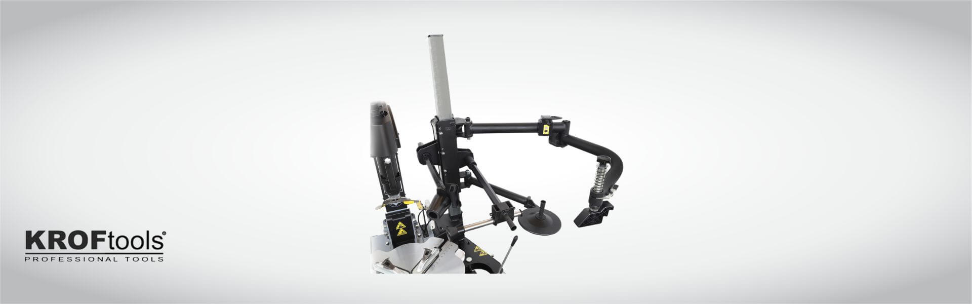 braço runflat desmontadora pneus com rolo rotativo